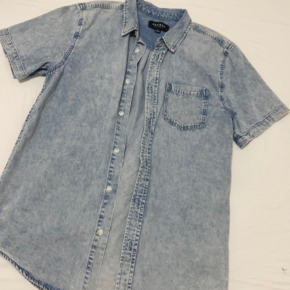 Denim button up